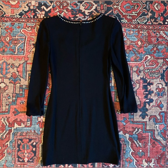 Vintage Sonia Rykiel rhinestone cocktail mini dress, size 38 Small/Medium - Picture 4 of 11